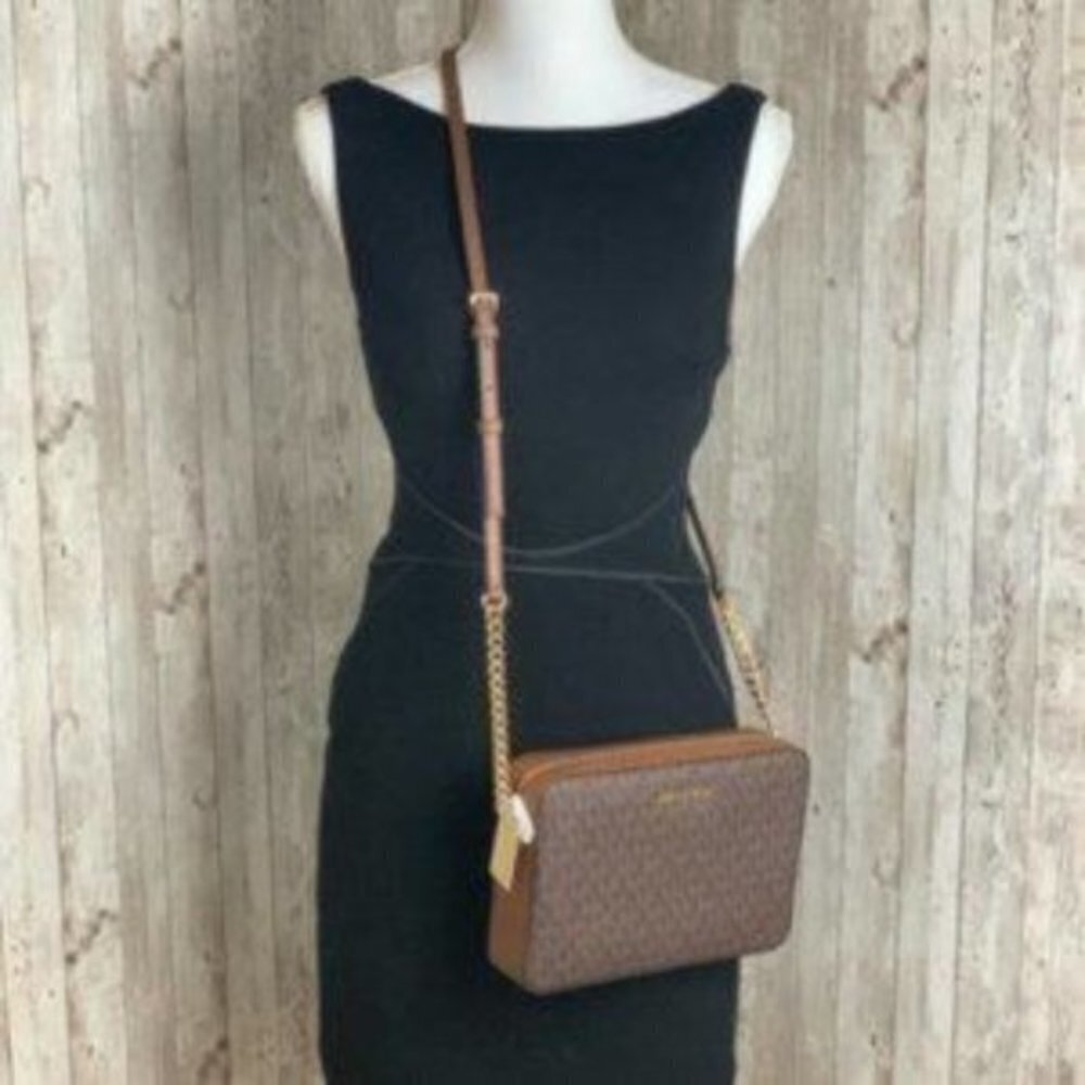 Michael Kors Crossbody Bag Signature Brown - Picture 4 of 8